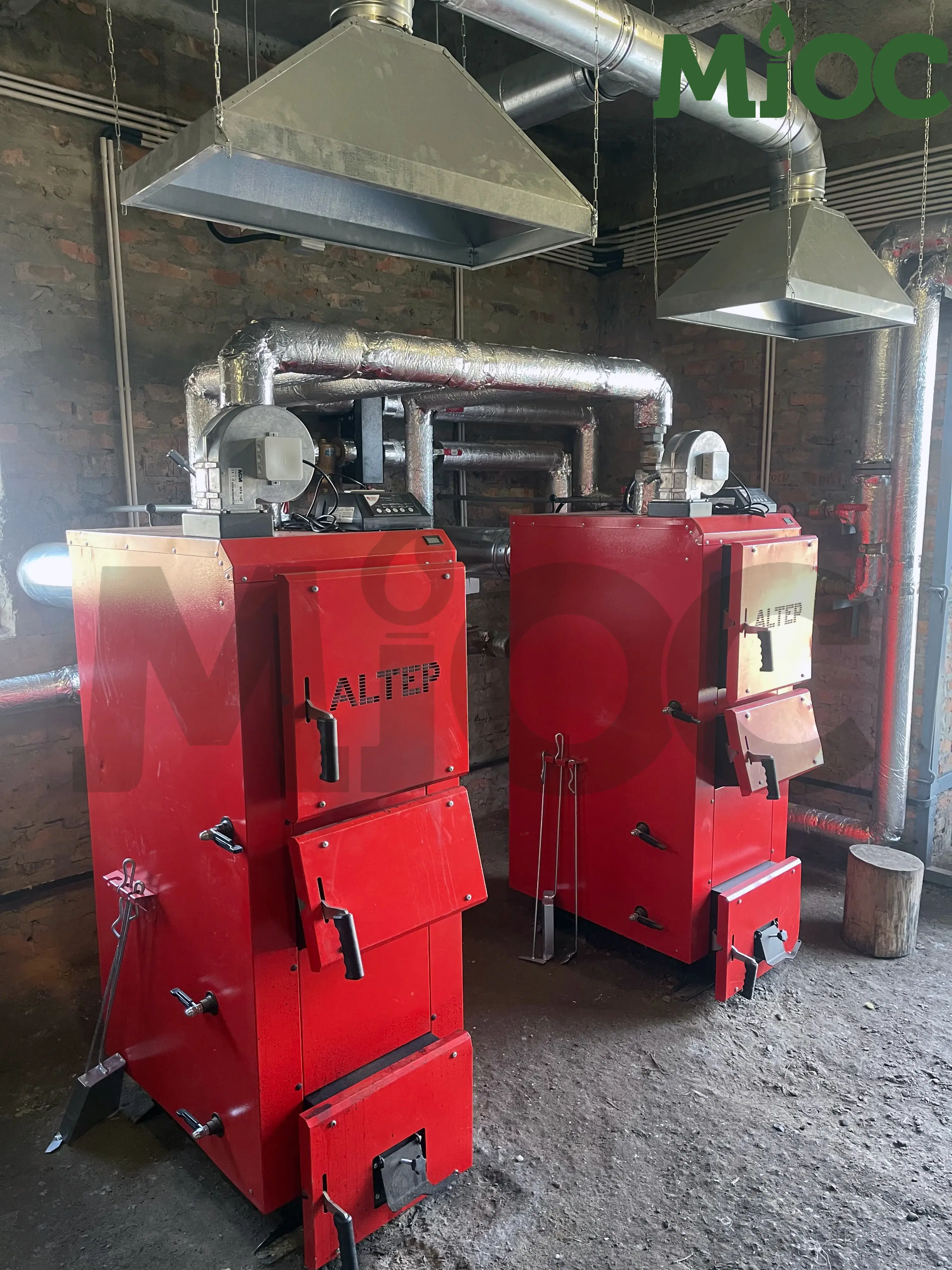 ЧЕРКАСИ. Реставрація котельні 200 квт (2 котли по 100 кВт)