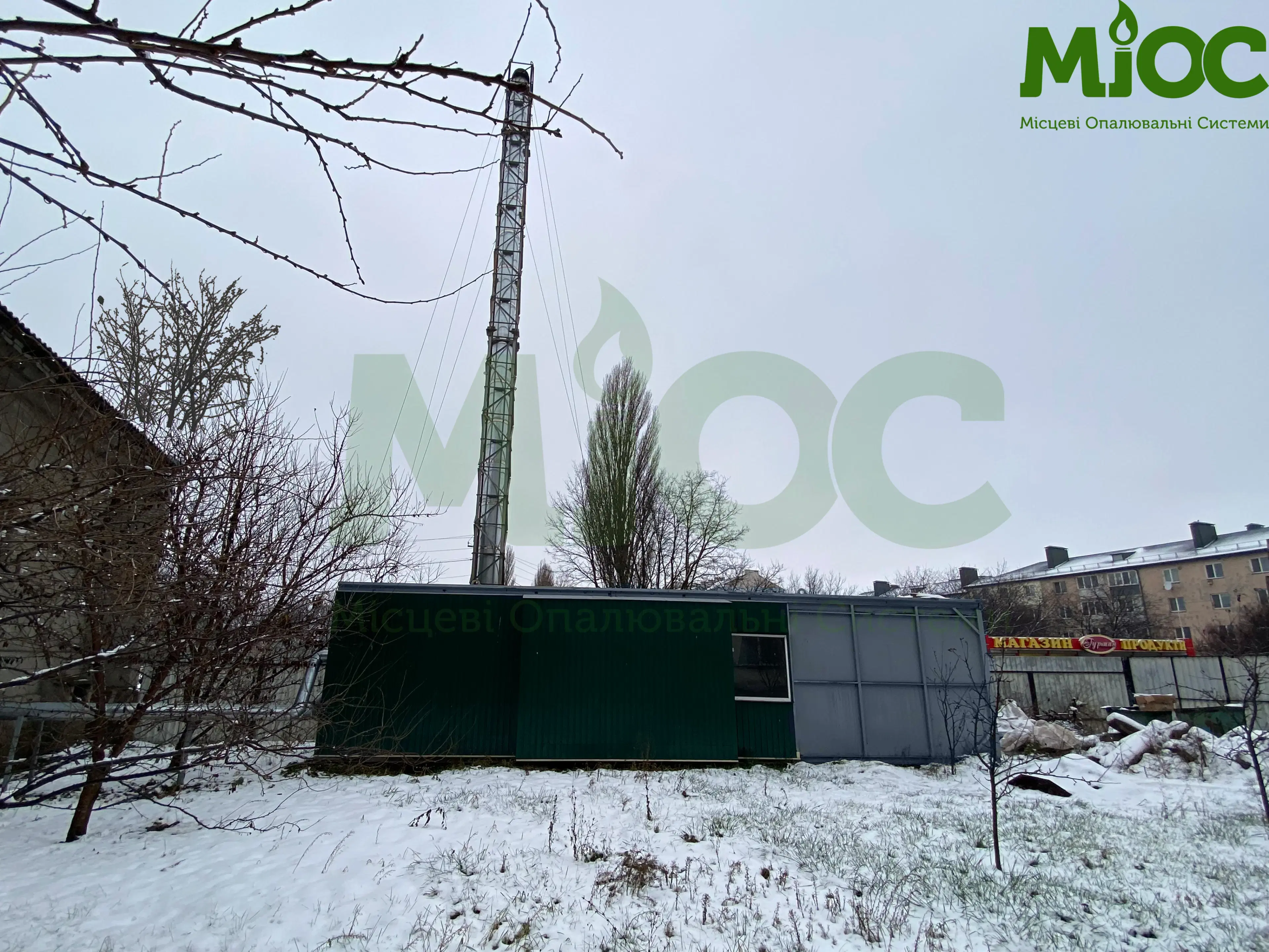 КИЇВ. Блочно-модульна котельня установки Mi 500 кВт.